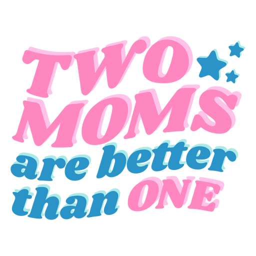 Gay mother's day lettering PNG Design