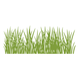Grass silhouette in green