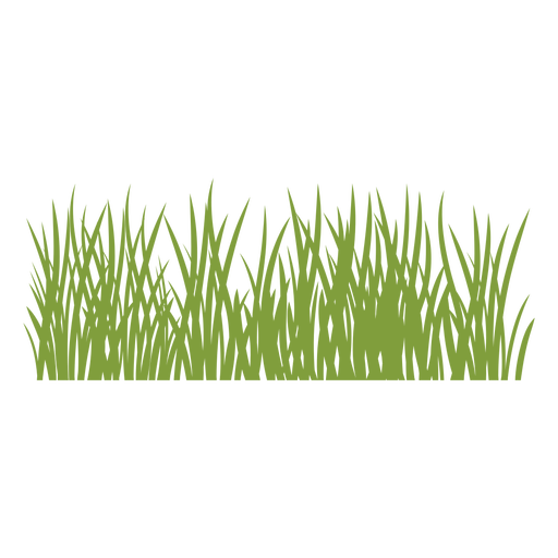 Grass silhouette in green PNG Design
