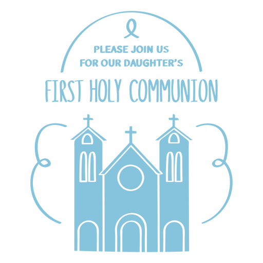 First communion cut out PNG Design