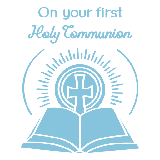 First communion bible cut out PNG Design