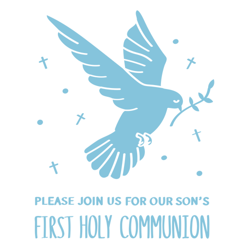 Holy spirit communion cut out PNG Design