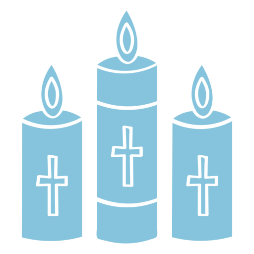 Candles communion cut out PNG Design