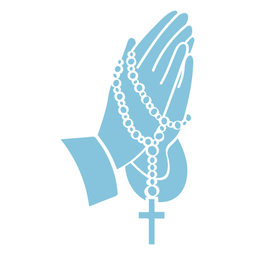 Rosary beads praying cut out PNG Design