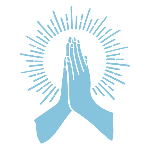 Praying hands cut out PNG Design