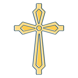 Yellow cross color stroke Transparent PNG