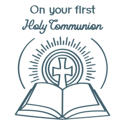 First communion bible stroke Transparent PNG