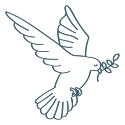 Dove holy spirit communion stroke Transparent PNG