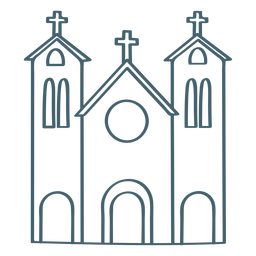 Small church stroke Transparent PNG