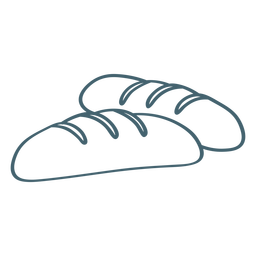 Holy bread stroke PNG Design