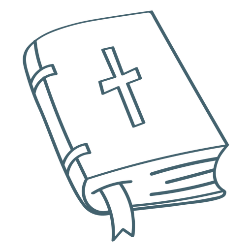 Bible closed stroke PNG Design