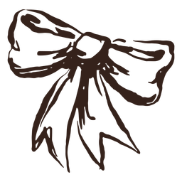 Big Bow Hand Drawn PNG & SVG Design For T-Shirts