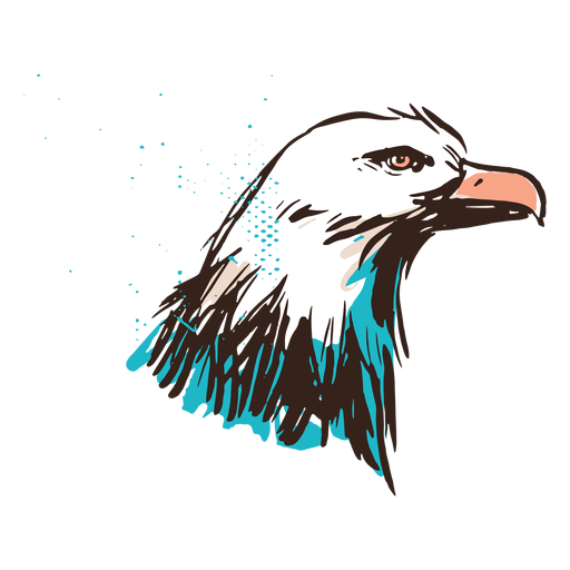 Bold eagle vintage PNG Design