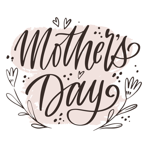 Mother's day lettering sign PNG Design