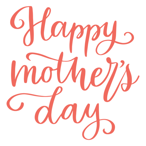 Happy mother's day cursive lettering PNG Design