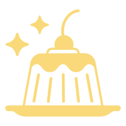 Flan cut out PNG Design