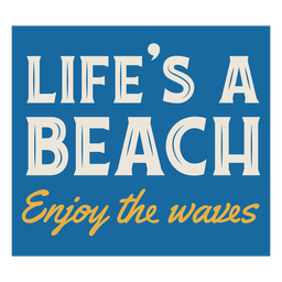 Summer vacation beach sign Transparent PNG