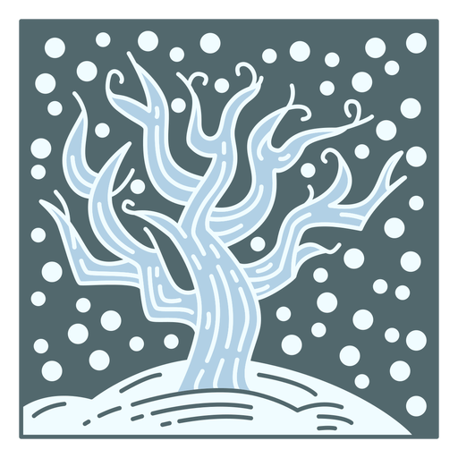 Winter tree nature PNG Design