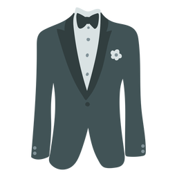 Tuxedo Flat PNG & SVG Design For T-Shirts