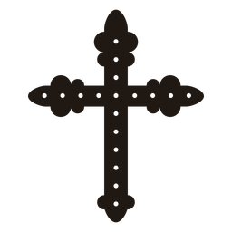 Christian cross cut out