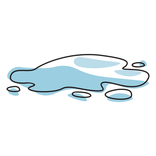 Water puddle nature PNG Design