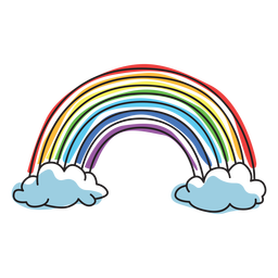 Curso de cor do arco-íris Desenho PNG