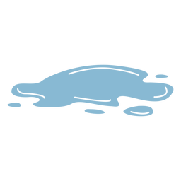 Pfützenwasser regnen PNG-Design