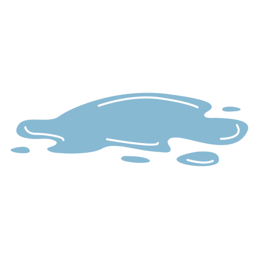 Pfützenwasser regnen PNG-Design