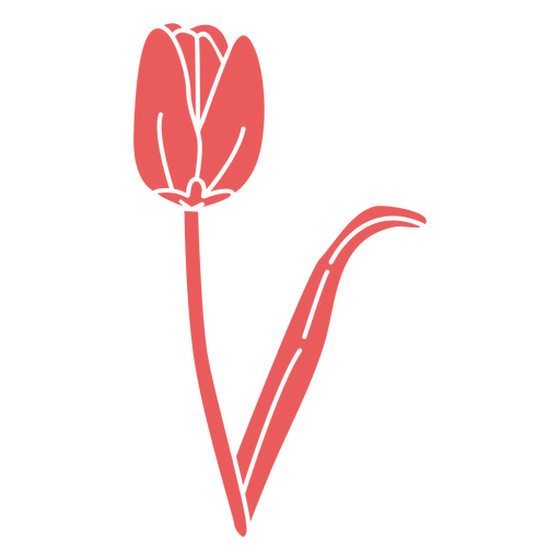 Rose flower cut out PNG Design