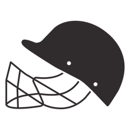 Cricket helmet profile cut out PNG Design Transparent PNG