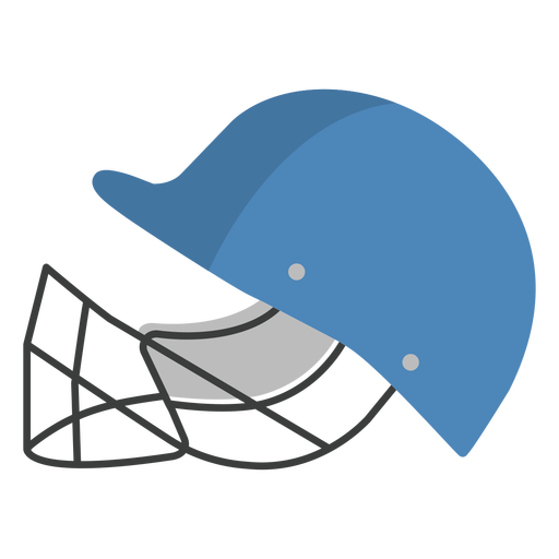 Cricket helmet semi flat