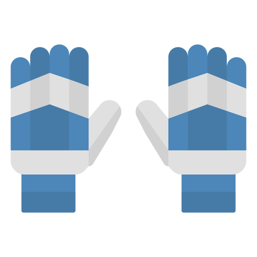 Blue winter gloves PNG Design