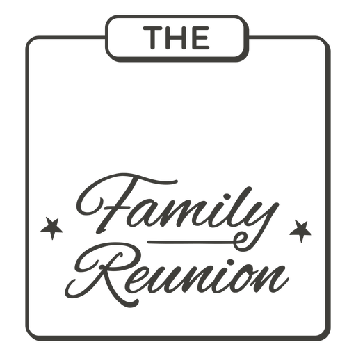 family reunion clipart black and white