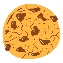 Sweet chocolate chip cookie PNG Design Transparent PNG