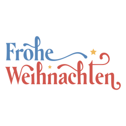 Merry christmas holiday german quote PNG Design