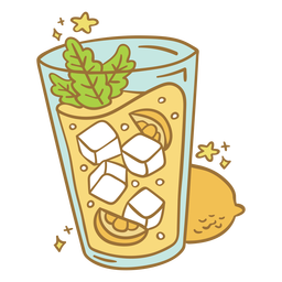 bebidas kawaii degradado - 11 Diseño PNG