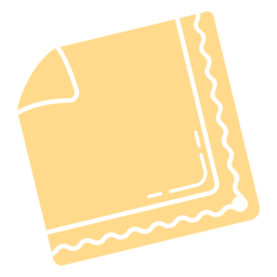Napkin cut out PNG Design