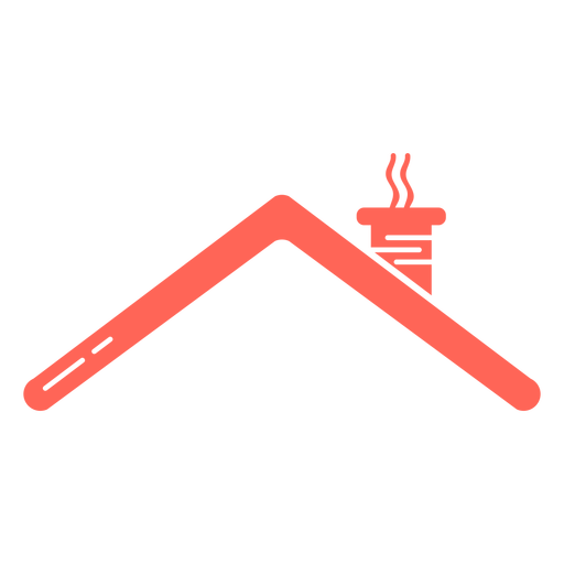 House roof cut out PNG Design
