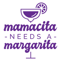 Funny margarita drink quote PNG Design