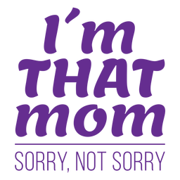 Mothers day quote flat PNG Design
