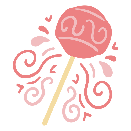 Lollipop candy flat