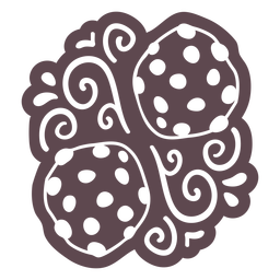 Ornamented cookies doodle cut out PNG Design