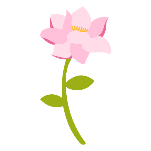Sole pink flower nature PNG Design