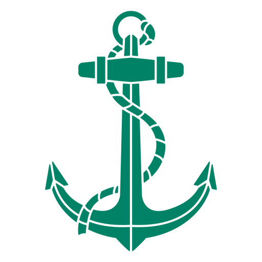 Ship anchor rope cut out PNG Design