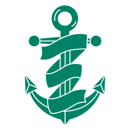 Ship anchor ribbon Transparent PNG