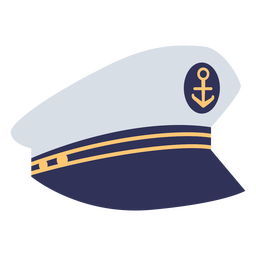 Captain Hat Flat PNG & SVG Design For T-Shirts