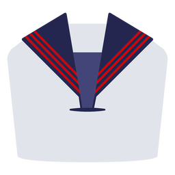 Sailor uniform flat PNG Design Transparent PNG