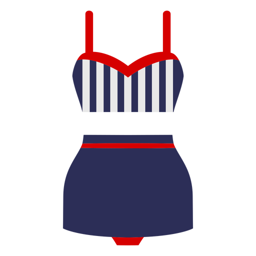 Vintage bikini swimsuit PNG Design