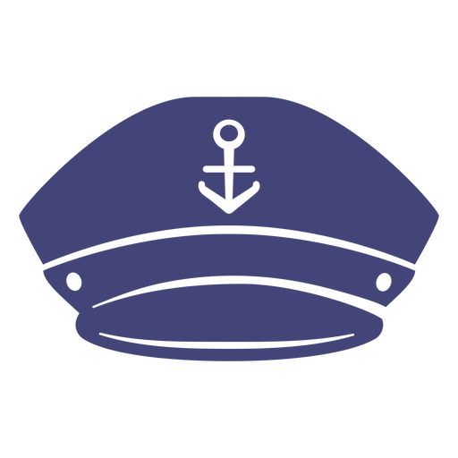 Marine hat front cut out PNG Design