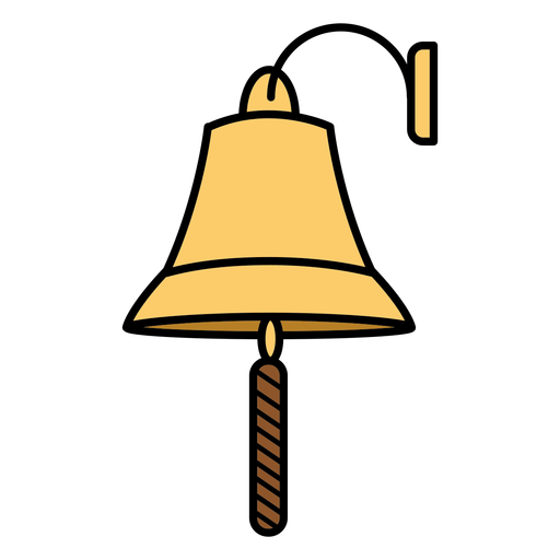 Bell color stroke PNG Design